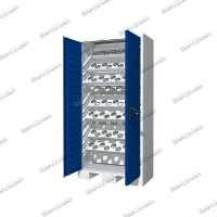 Шкаф с 9-ю несущими шинами для установки держателей инструмента с хвостовиком SK (9 уровней)