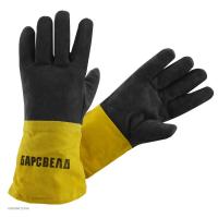 Краги пятипалые спилковые БАРСВЕЛД утепленные (нить Kevlar®, спилок КРС)