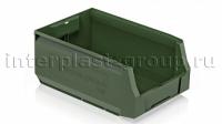 Складской лоток/контейнер для зап. частей, крепежей, темно-зеленый, 350x225x150 мм