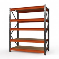 Стеллаж металлический Оптима, 2500x1250x785 мм. Полки: 5 шт. фанера