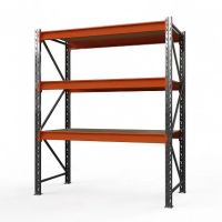 Стеллаж металлический Оптима, 2500x1530x785 мм. Полки: 3 шт. фанера