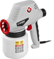 Краскопульт (краскораспылитель) электрический, ЗУБР КПЭ-100, 0.8 л, краскоперенос 0-300мл/мин, вязкость краски 60 DIN/сек, сопло 0.8мм, 100Вт