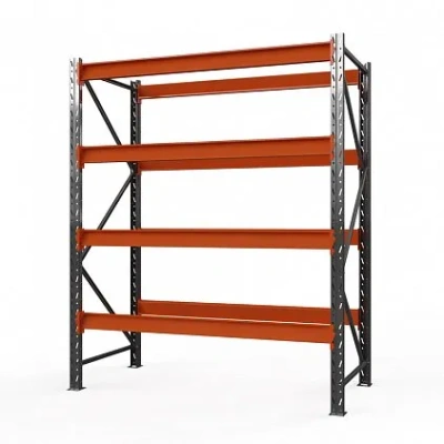 Стеллаж металлический Оптима, 3500x1530x785 мм. Полки: 4 шт. без настила