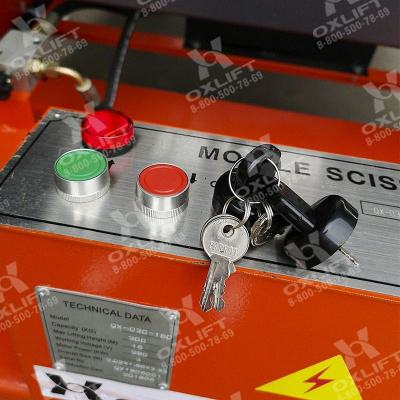 Ножничный подъемник QX-050-090 AC/DC OXLIFT 9000 мм 500 кг
