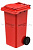 Мусорный контейнер 120 л красный