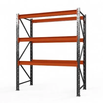 Стеллаж металлический Оптима, 3500x1250x785 мм. Полки: 3 шт. без настила